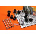 Rear Axle Bushings Set, PU - Sport Kit, Black