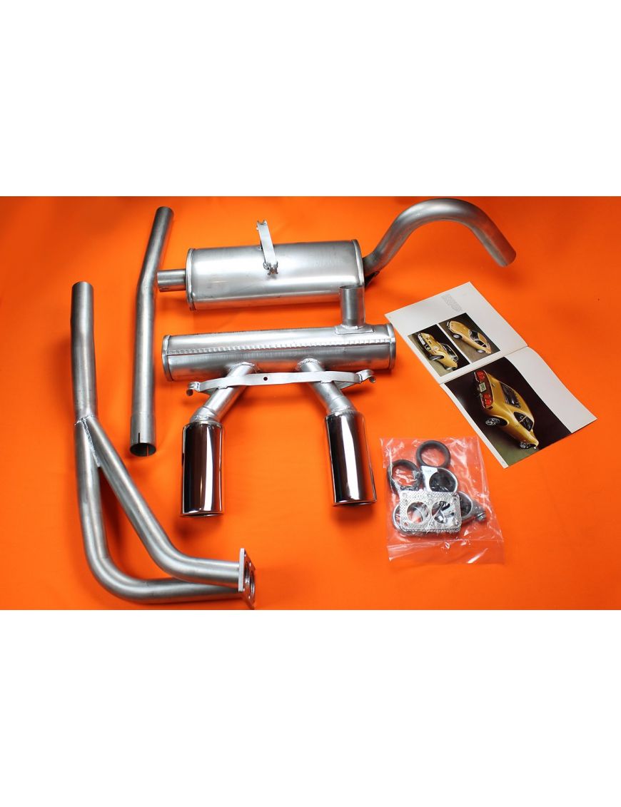 Stainless Steel Exhaust Opel GT, big Flange - big tail pipe