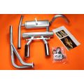 Stainless Steel Exhaust Opel GT, big Flange - big tail pipe