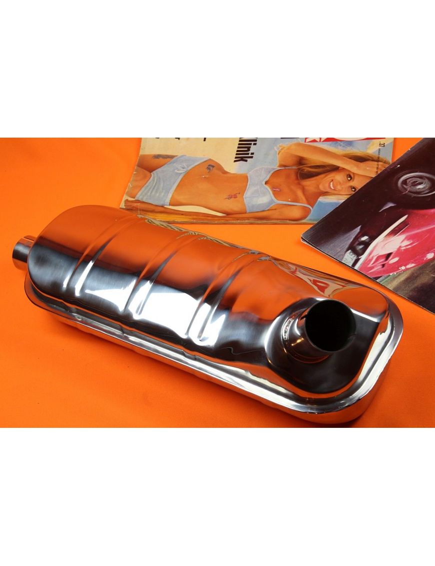 Front Muffler Opel GT, Kadett B , Stainless Steal