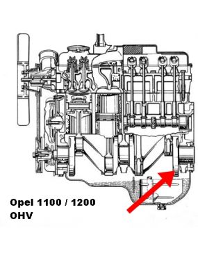 High Performance Rear Oil Seal Opel 1100 / 1200