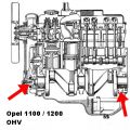 Advantage set high-performance shaft seals Opel 1100 1200 OHV