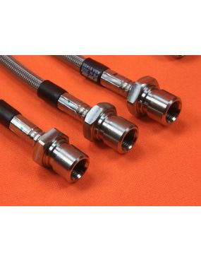 Opel GT / Kadett B Stahlflex Bremsschläuche 3er Set